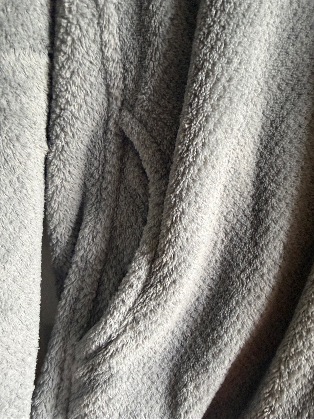 Patagonia Light Gray Fleece Pullover with Teal Trim - Picture 2 of 4